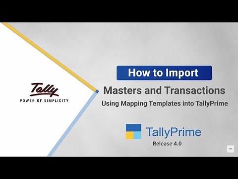 How to Import Data Using Mapping Templates Beta | TallyHelp
