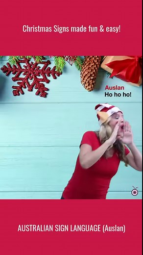57 reactions · 17 shares | Ho ho! Merry Christmas!  Sharing Christmas joy through Auslan (Australian Sign Language) mini clips. Please note there are few ways to sign Christmas in Auslan. Nevertheless all variations are understood Australia wide by signers. DM us if you want to know more about our Auslan programs for kids and adults. #auslan #lisamillsonline #signlanguage #australiansignlanguage #christmassigns | Auslan Online | Facebook