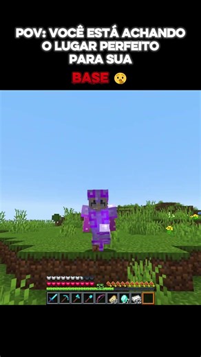 MELHOR LUGAR PARA BASE? 🤫 #minecraft #shorts