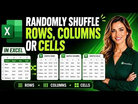 How to Randomly Shuffle Rows, Columns, and Cells in Excel