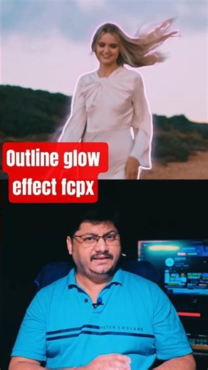 Glow Outline Effect in FCPX | Magic Mask + Saber Plugin | Neon Outline #finalcutpro#fcpx