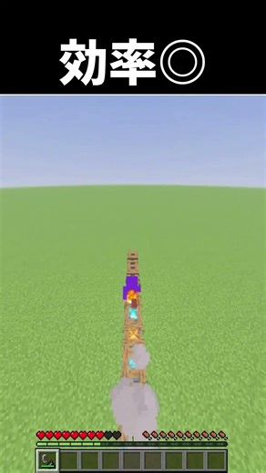 世界一速い焚き火の着火 #マイクラ #minecraft #マインクラフト #統合版