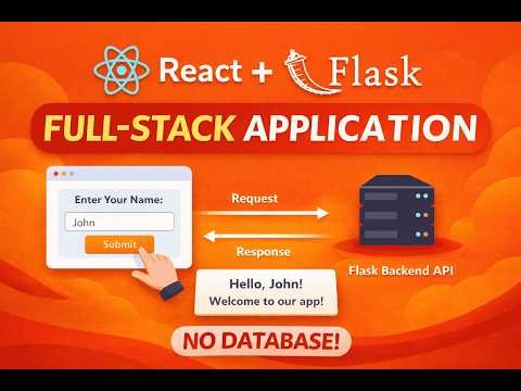 React + Flask for Beginners 🔥 Full Stack Project in Hindi (No DB)