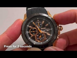 How to Reset (“0” position) Chronograph - Seiko Chronograph Watch -7T62 movement