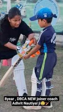 8year DBCA Coach ADHRIT NAUTIYAL 😲🏏#coaching#viral#practice#viral#ytshorts