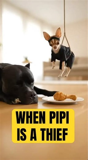 When Pipi is a thief 🛡️🐶😆 #shorts