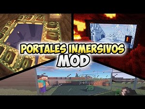 PORTALES INMERSIVOS MOD 1.16.2 - Minecraft Mod Review en Español | Portales Realistas y Espejos!!