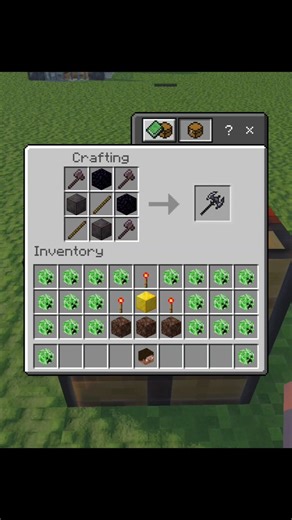 Minecraft me Craft a dangerous combined axe #minecraft #mcpe #shorts #sudhirxgaming