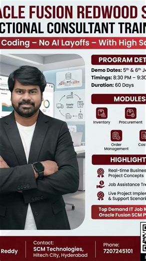 New Batch Announcement From Jan 5th & 6th Jan 2026 #oraclefusion #scm