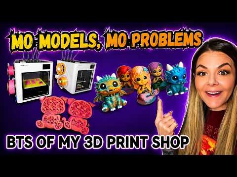Snapmaker U1 Issues & New Models | Behind the Scenes of my 3D Print Shop | Vlog 54