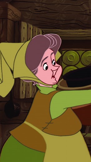 Flora Fauna and Merryweather Cooking for Aurora's Birthday