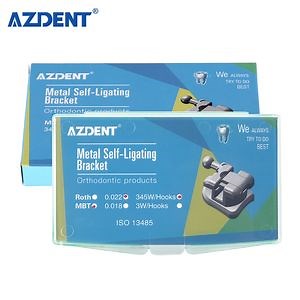 [Hot Item] Azdent Dental Orthodontic Mini Mbt 022 Self-Ligating Bracket with Buccal Tubes