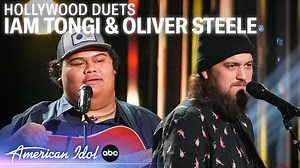 😭Crying again!😭 Oliver Steele Music and I dedicate this duet to our Dads. ❤️ #Idol | Iam Tongi