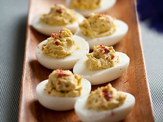 Peppered Deviled Eggs