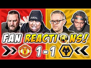 Man United Fans HUMILIATED 😳 FULL TIME Reactions to Man United 1-1 Wolves | Premier League