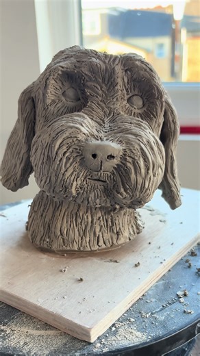 Cockerpoo Pottery Sculpture: A Creative New Year Start