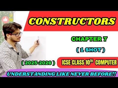 Constructors in Java | ICSE Class 10 Computer Chapter 7 | Full Explanation | Theory