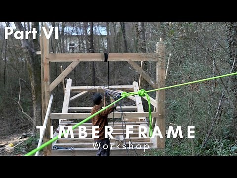 Raising the Timber Frame with Ropes, Solo, with no Machines: Tiny Timber Frame Pt. 6 // Plans!