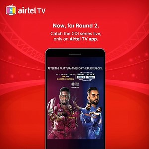 Catch the 1st ODI match live on the Airtel TV app. get.airtel.tv/fb | Airtel India
