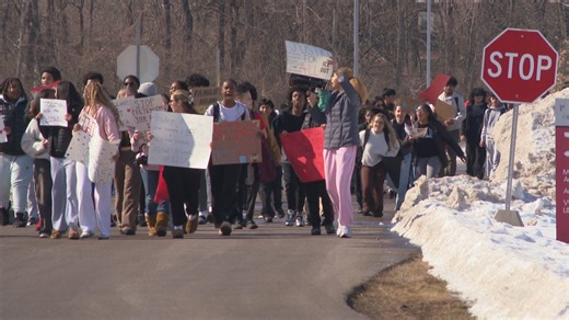 "This is very important and affects many Americans." A few hundred Greater Cincinnati high school students walked out on Tuesday to protest ICE. | LOCAL 12, WKRC-TV