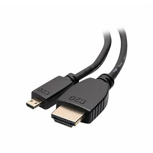 C2G 3ft High Speed HDMI to HDMI Micro Cable with Ethernet - HDMI cable with Ethernet - 19 pin micro HDMI Type D male to HDMI male - 3 ft - shielded - black - Walmart.ca