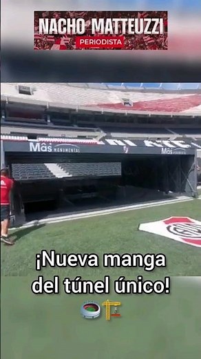 This is how the new single tunnel sleeve works - Works at the Monumental Stadium 🏟🏗