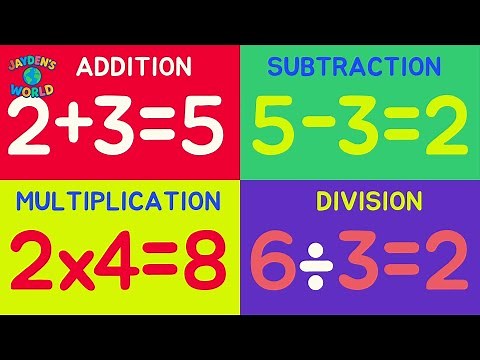 Basic Math for Kids | Addition, Subtraction, Multiplication & Division | Learn Maths with Jayden