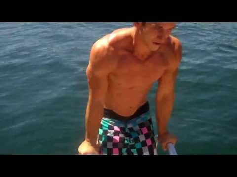 Greg McKeon works out in Lake Arrowhead, CA