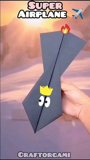 How To Make an Easy Jet Paper Airplane ✈️ , Good Paper Plane || Best plane #shorts #diy #craft