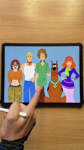 Shaggy glow up transformation #scoobydoo #shaggy #modernglowup #transformationart