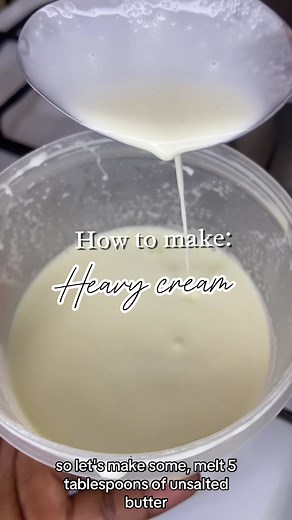 Homemade Heavy Cream Recipe