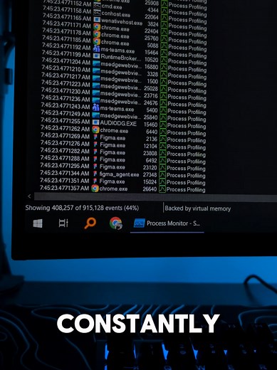 Work work work 💻⚙️ Process Monitor is an advanced monitoring tool for Windows that shows real-time file system, Registry and process/thread activity. It combines the features of two legacy Sysinternals utilities, Filemon and Regmon, and adds an extensive list of enhancements including rich and non-destructive filtering, comprehensive event properties such as session IDs and user names, reliable process information, full thread stacks with integrated symbol support for each operation, simultaneo