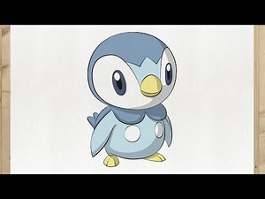 How to Draw PIPLUP 🐧 | Pokemon Diamond/Pearl | Water Type Tutorial