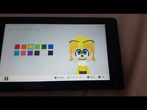 How to make a Tails mii on the Switch!