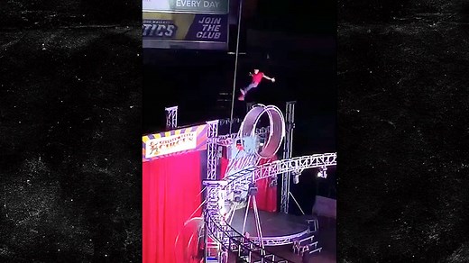 Garden Bros Circus Performer Falls During Wheel Stunt