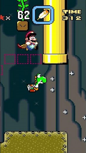 Find the secret exit in Vanilla Dome 1 - Super Mario World #retrogaming