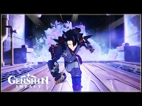 Wriothesley and Clorinde Stop Primordial Water Cinematic Cutscene Genshin Impact 4.1