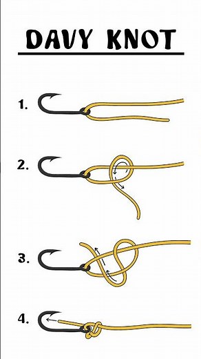 How to Tie the Davy Knot - Step by Step Visual