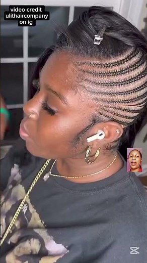 one side braid and weave hairstyle transformation