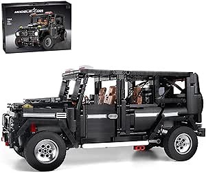 Sports Car Building Block Kits, 1:10 G500 Off-Road Vehicles Construction Brick Toy Model, MOC Supercar Racing Car Model Building Sets, Gift for Adults and Kids Boys Age 12+(1722 Pieces)