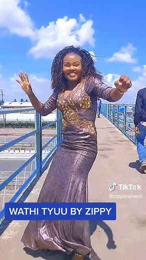 Walking and Dancing in a Shiny Purple Dress