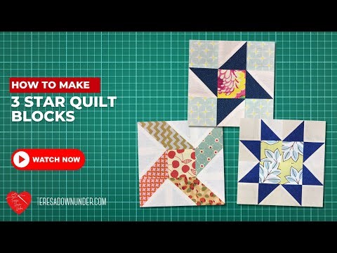 How to make three easy star blocks