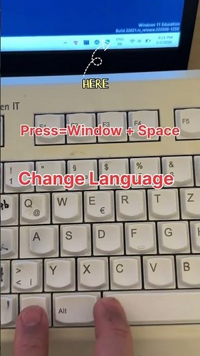 "🔥 CHANGE LANGUAGE INSTANTLY! 🤯 Windows PC Shortcut Key You MUST Know! 💻 #WindowsTips #ShortcutKeys