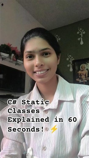 C# Static Classes Explained in 60 Seconds! ⚡