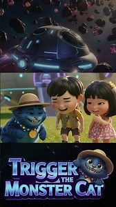 "Greetings humans! 🐱🚀 I'm Tigger, the coolest monster cat from Planet Crystalus.