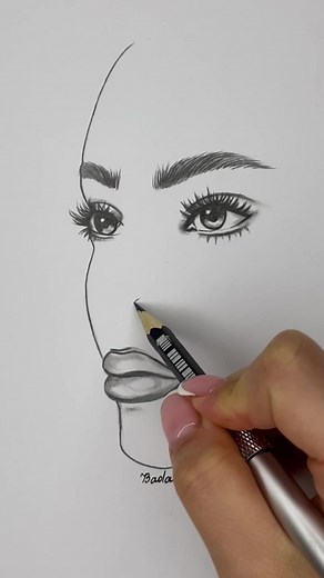 Step-by-Step Drawing of a Female Face Tutorial