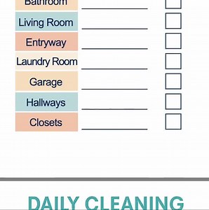 Programme de nettoyage imprimable | Tableaux quotidiens, hebdomadaires, pièce par pièce et tâches familiales | Planificateur d'organisation pour la maison - Etsy France