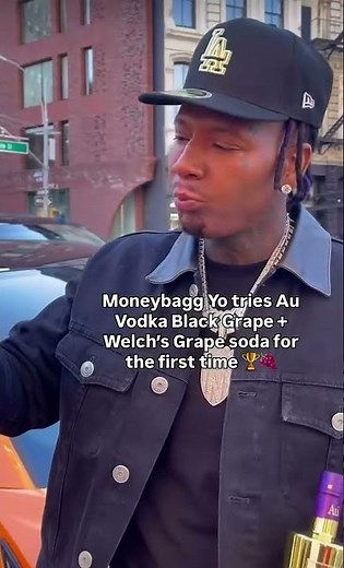 CMG ARTIST MONEYBAGG YO TRY THE NEW AU VODKA BY VODKA