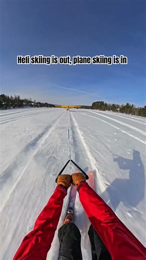Airplane Skiing? 🎬 Mike Hayes #Shorts #POV