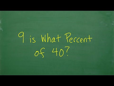 9 is what percent of 40? Let’s solve the percent problem step-by-step…